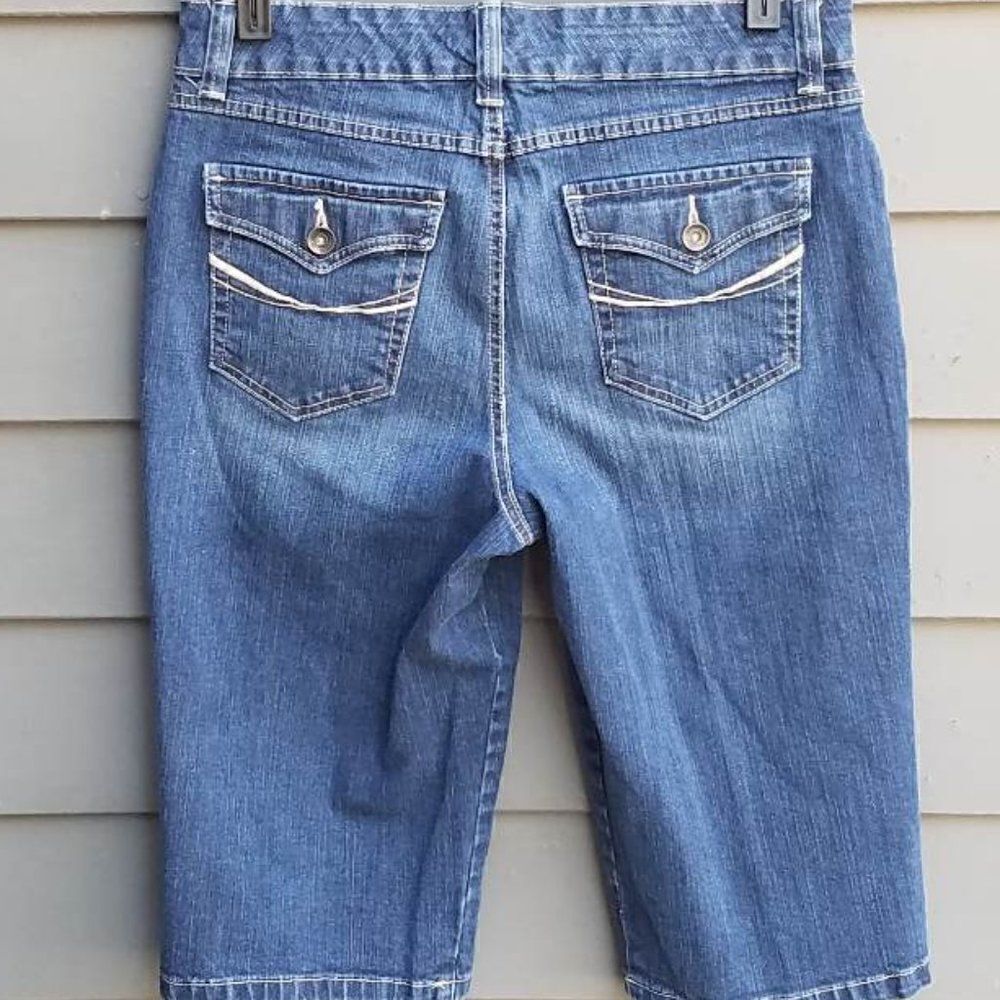 Code Bleu Brigitte Capris Jeans check Measurements - Picture 5 of 7